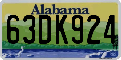 AL license plate 63DK924