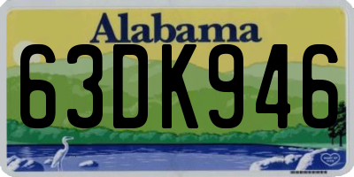 AL license plate 63DK946