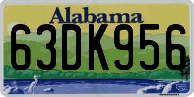 AL license plate 63DK956