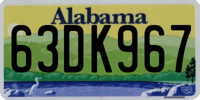 AL license plate 63DK967