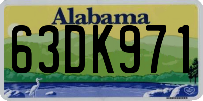 AL license plate 63DK971