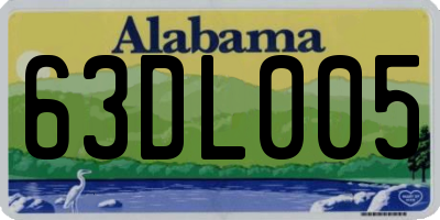 AL license plate 63DL005