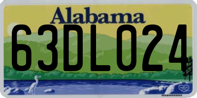 AL license plate 63DL024