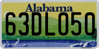 AL license plate 63DL050
