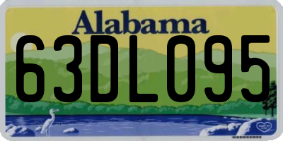 AL license plate 63DL095