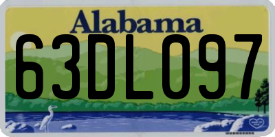 AL license plate 63DL097