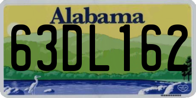 AL license plate 63DL162
