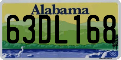 AL license plate 63DL168