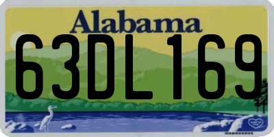 AL license plate 63DL169