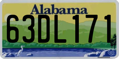 AL license plate 63DL171