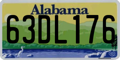 AL license plate 63DL176