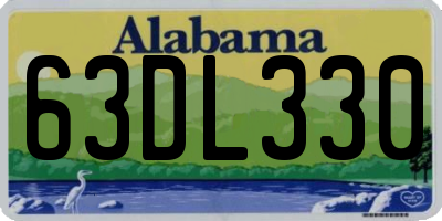 AL license plate 63DL330