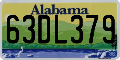 AL license plate 63DL379
