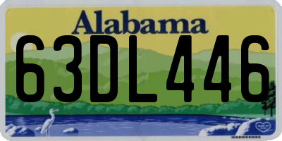 AL license plate 63DL446