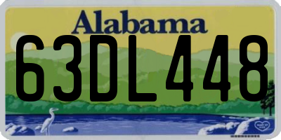 AL license plate 63DL448