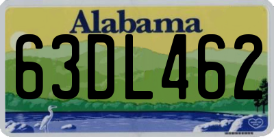 AL license plate 63DL462