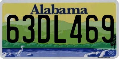 AL license plate 63DL469