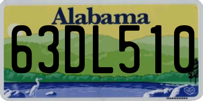 AL license plate 63DL510