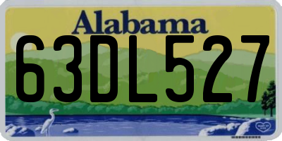 AL license plate 63DL527
