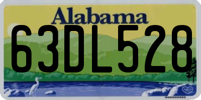 AL license plate 63DL528
