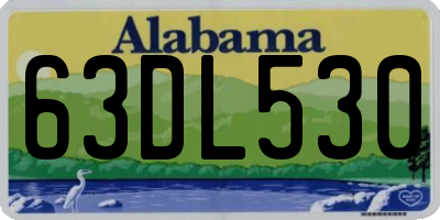 AL license plate 63DL530
