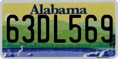 AL license plate 63DL569