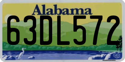 AL license plate 63DL572