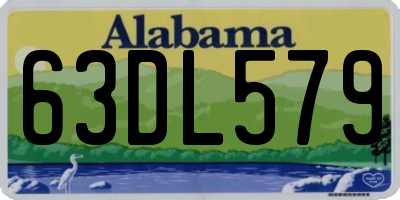 AL license plate 63DL579