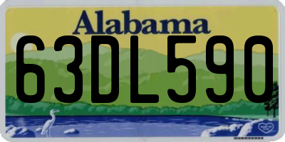 AL license plate 63DL590