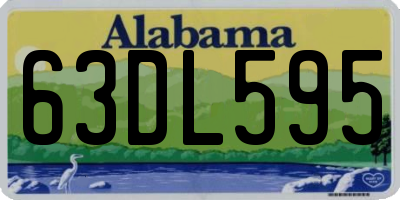 AL license plate 63DL595