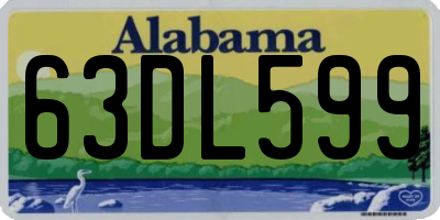 AL license plate 63DL599