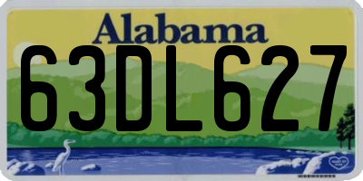 AL license plate 63DL627