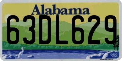 AL license plate 63DL629
