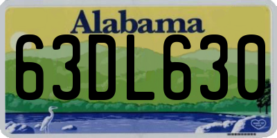AL license plate 63DL630