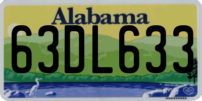 AL license plate 63DL633
