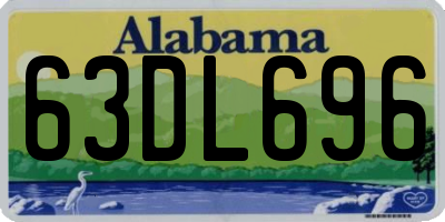 AL license plate 63DL696