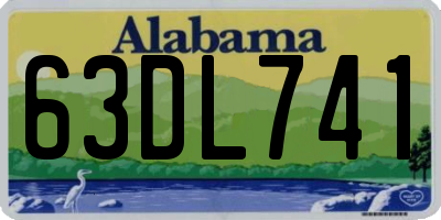 AL license plate 63DL741
