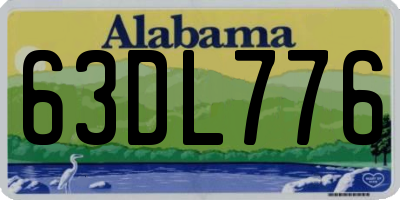 AL license plate 63DL776