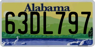 AL license plate 63DL797