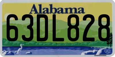 AL license plate 63DL828
