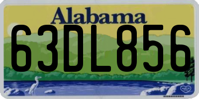 AL license plate 63DL856