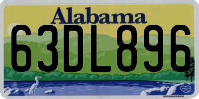 AL license plate 63DL896