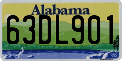 AL license plate 63DL901