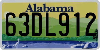 AL license plate 63DL912