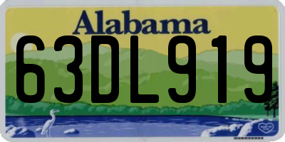 AL license plate 63DL919