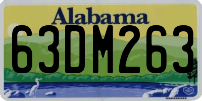 AL license plate 63DM263