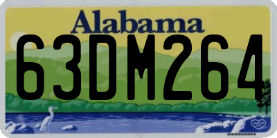 AL license plate 63DM264