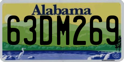 AL license plate 63DM269