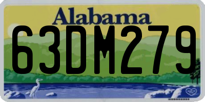 AL license plate 63DM279