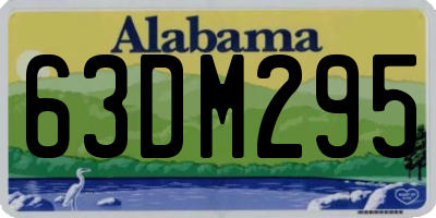 AL license plate 63DM295